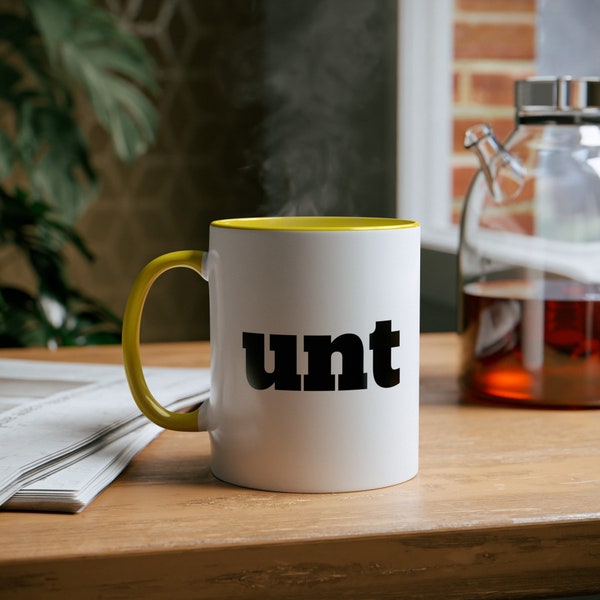 Funny Unt Mug, office humour funny gift ideas for men