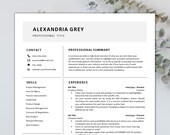 Resume Template AST Friendly, Resume template for students, Resume template digital download, Resume template clean, Resume Template MAC