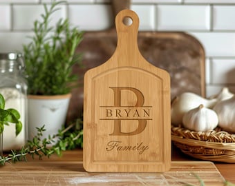 Custom Bamboo Charcuterie Board Engraved With Handwriting - Love, Georgie