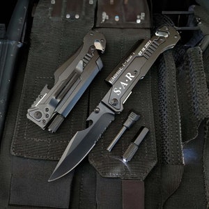 Personalized Engraved Pocket Knife, Multitool Folding Knife, Custom Tactical Knives,  Groomsmen Gifts, Husband Gift, Gifts for Men, Dad Gift