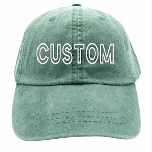 Custom Text Embroidered Hat, Personalized Cap, Vintage Baseball Hat, Gift For New Dad Mom, Gift For Bride, Bachelorette