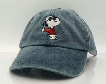 Joe Cool  dog embroidered cap
