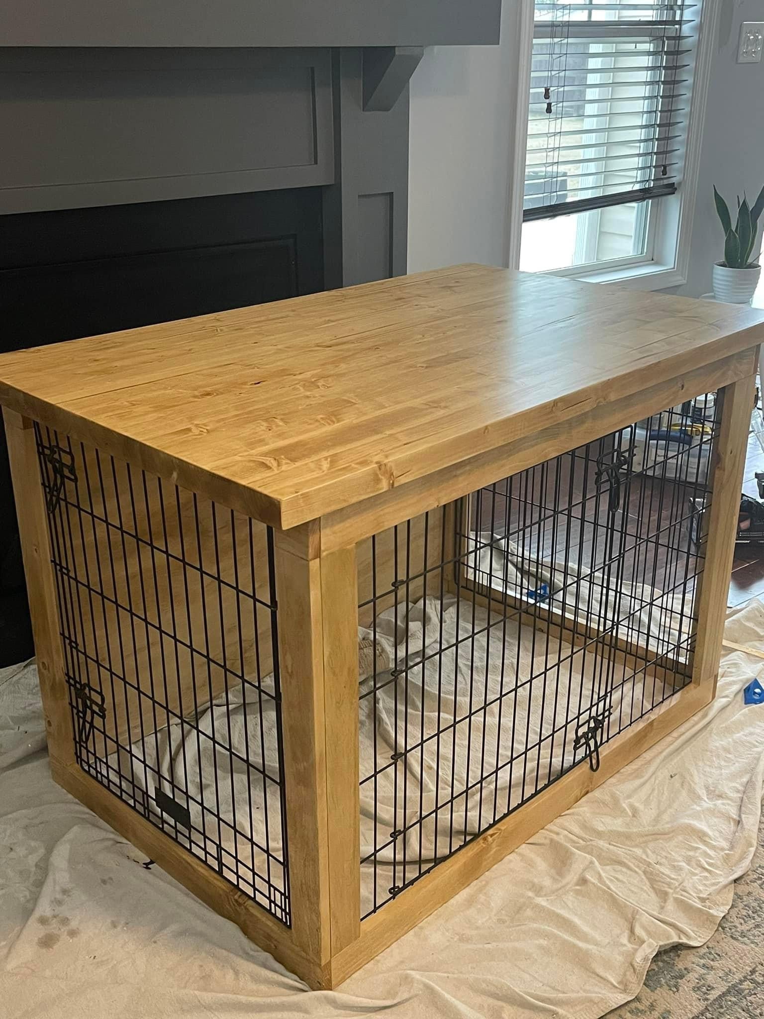 Dog Kennel Table Etsy