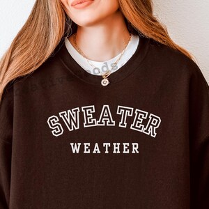 Sweater Weather Sweatshirt, Cozy Sweatshirt, Fall Sweatshirt, Retro Fall Crewneck, Womens Fall Sweater, Cozy Sweater Weather, Fall Season