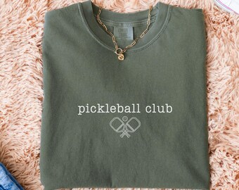 Comfort Colors Pickleball Club Shirt: Unisex Cotton Tee