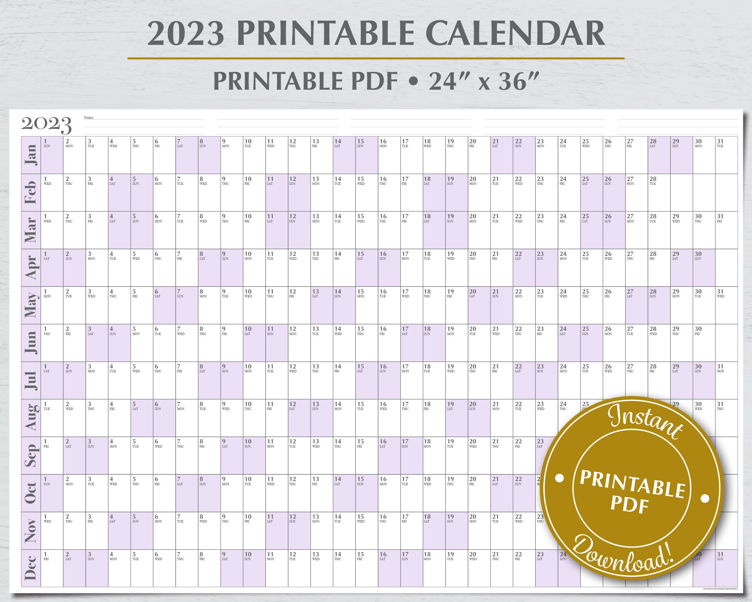 2023-printable-wall-calendar-purple-all-12-months-on-one-etsy
