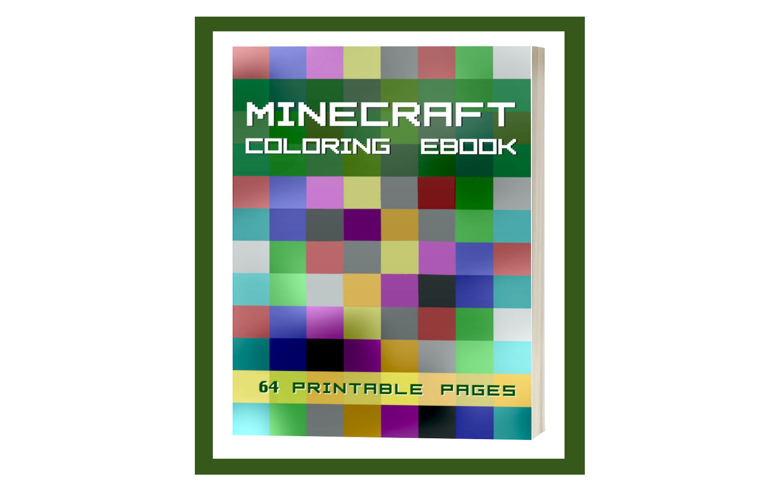 Minecraft Coloring Book Etsy