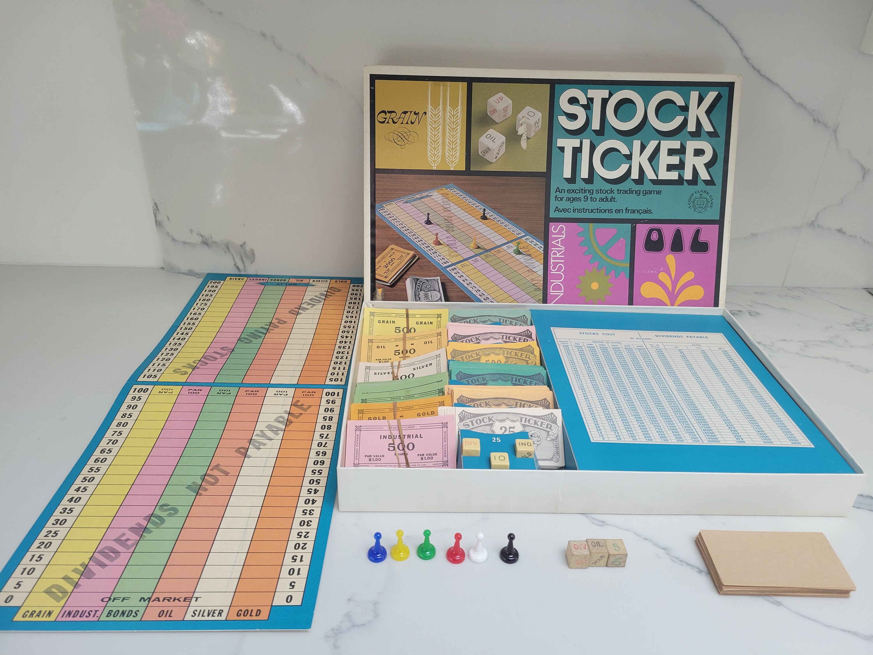 Vintage Stock Ticker Board Game - Etsy