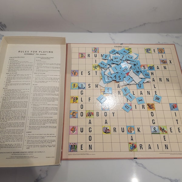 Vintage 1964 Scrabble for Juniors