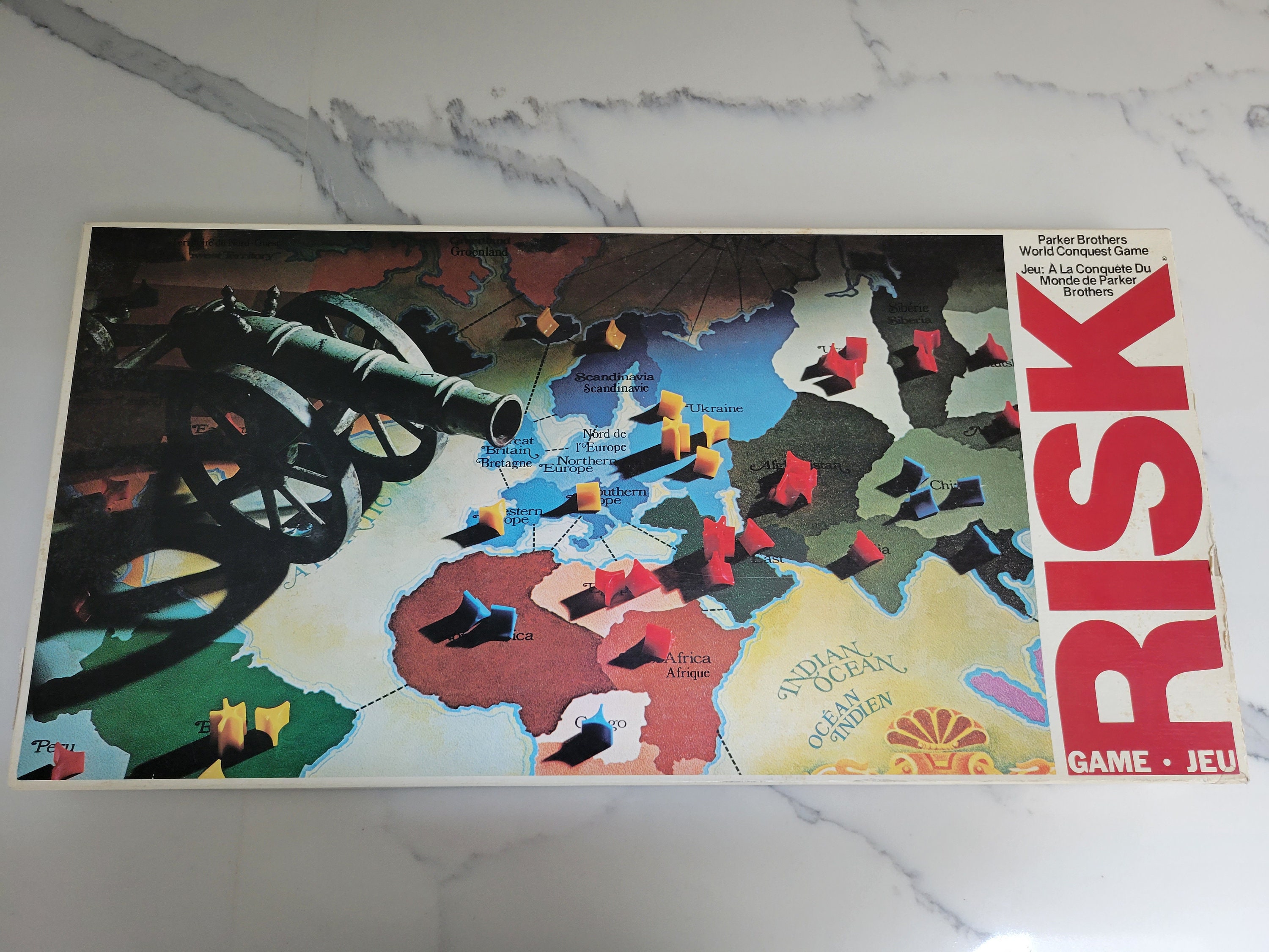 Vintage 1975 RISK Board Game - Etsy