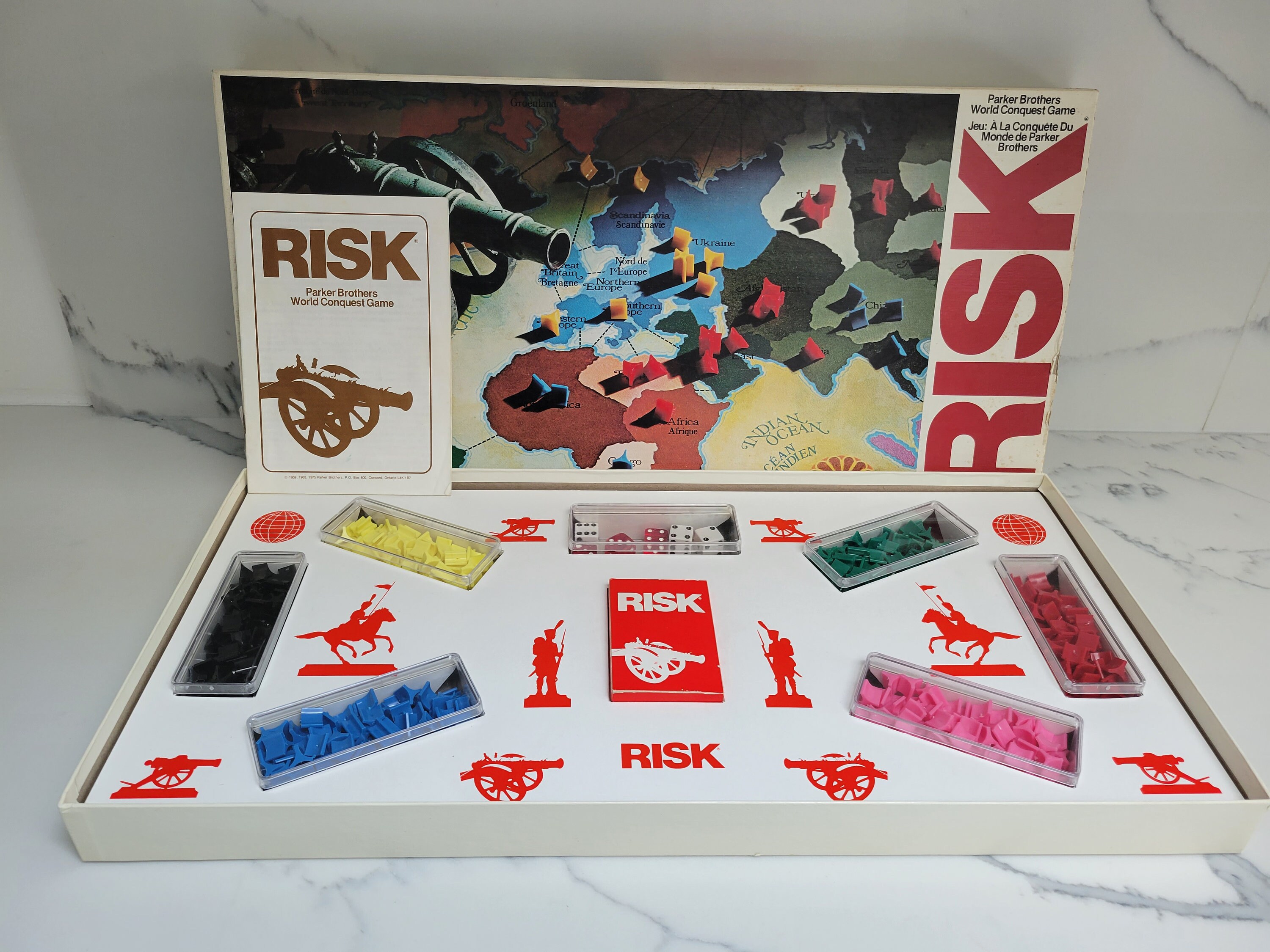 Vintage 1975 RISK Board Game - Etsy