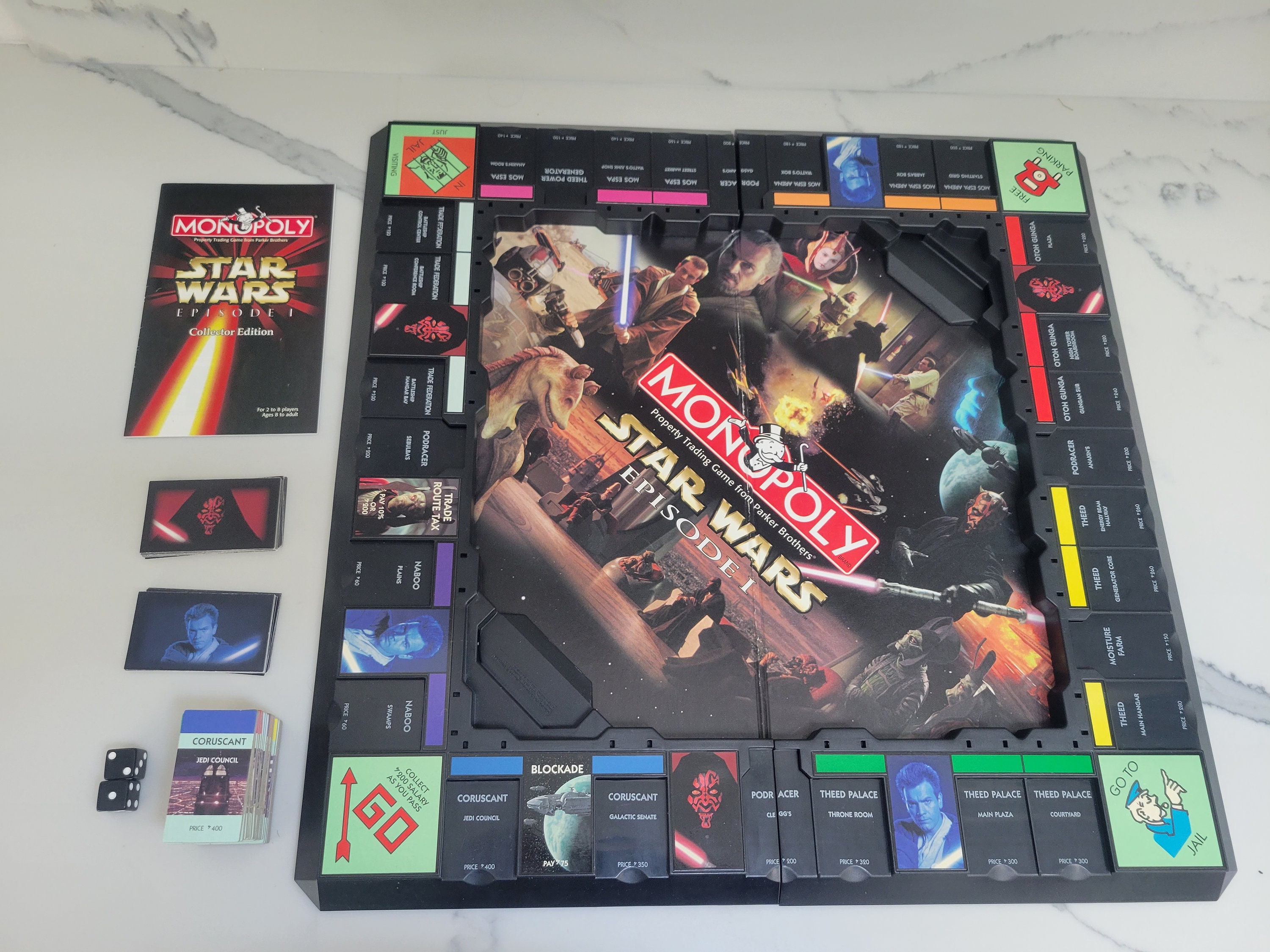 Collector's Edition - Star Wars Episode 1 Monopoly - Vintage - Etsy