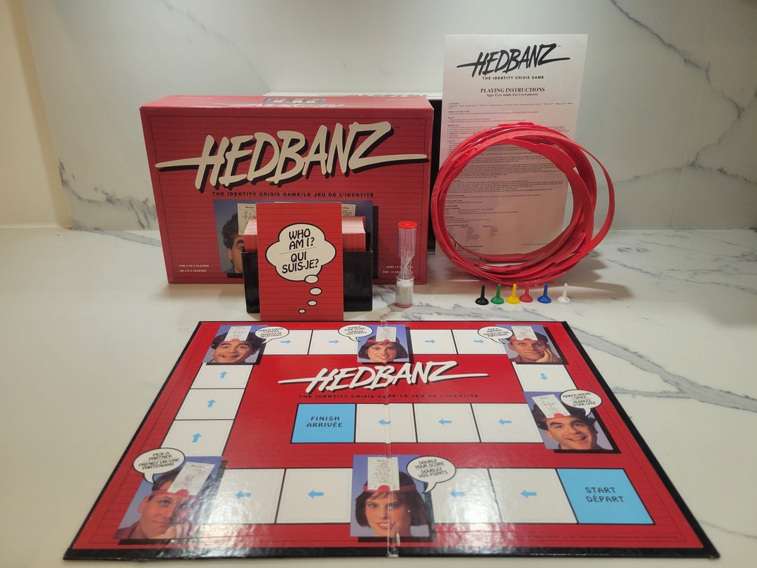 Vintage Hedbanz Board Game - Etsy