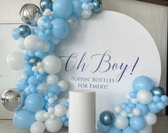 Oh Boy Baby blue Balloon garland kit