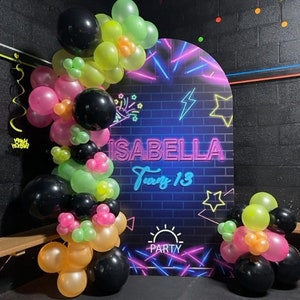 Neon Balloons Glow 11 Inch Latex Balloons Glow Party 80s Party Glow Neon  Decorations Neon Prom Glow Birthday Party 