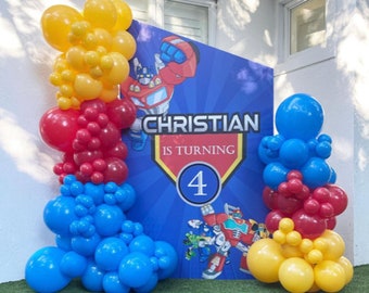 Transformers High quality Latex balloons, DIY Balloon Garland Kit, Kids Birthday party, Superheroes Party Theme, Professional grade balloons