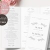 Floral Catholic Wedding Mass Program Booklet Bifold Catholic Wedding ...
