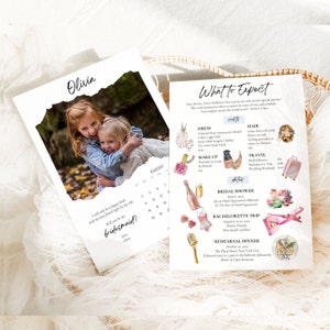 Bridesmaid Expectations Card, Bridesmaid Proposal Card Digital Download, Matron of Honor Will You Be My Bridesmaid Gift Box Proposal Card