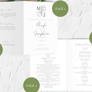 Catholic Wedding Mass Program Booklet (full Mass), Bifold Catholic ...