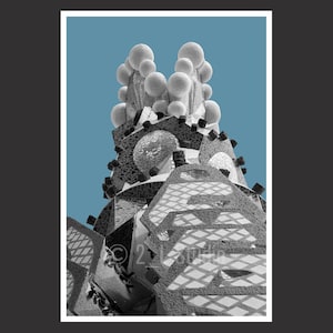 Sagrada Familia #7 Barcelona, Travel Photography, Black and White Barcelona Poster Print, Barcelona Wall Decor, Barcelona Cityscape, Detail