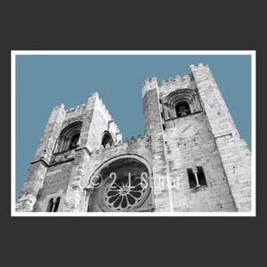 Lisbon Cathedral / Se de Lisboa #2, Lisbon, Portugal, Travel Photography, B/W Lisbon, Lisbon Wall Decor, Portugal Cityscape, Detail Photo