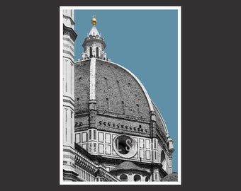 Florence Cathedral #3 Italy, Travel Photography, Color Florence Poster Print, Florence Wall Decor, Florence Cityscape, Detail