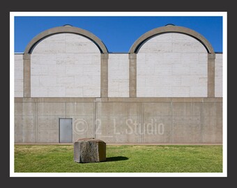 Kimbell Art Museum #2 Texas, Travel Photography, Color Texas Poster Print, Texas Wall Decor, Texas Cityscape, Texas Photo, Fort Worth