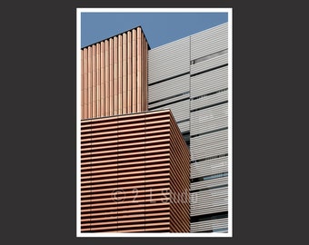 Escola Massana Barcelona, Fotografía de viajes, Color Barcelona Poster Print, Barcelona Wall Decor, Barcelona Cityscape, Carme Pinos Detail