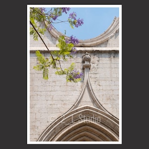 Carmo Convent Ruins #1, Lisbon, Portugal, Travel Photography, Color Lisbon, Lisbon Wall Decor, Portugal Cityscape, Detail Photo