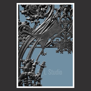 Louis Sullivan #2 Chicago, Travel Photography, Black and White Chicago Poster Print, Chicago Wall Decor, Chicago Cityscape, Chicago Photo