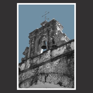 Capilla del Cristo, San Juan Puerto Rico, Travel Photography, B/W Puerto Rico Poster Print, Old San Juan Wall Decor, Architecture Print