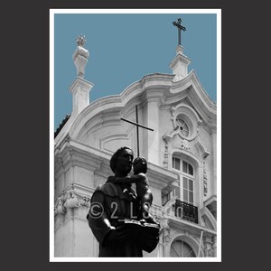 Church of Saint Anthony of Lisbon #2, Lisbon, Portugal, Travel Photography, B/W Lisbon, Lisbon Wall Decor, Portugal Cityscape, Detail Photo