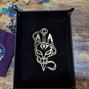 Rectangle Kitsune Mask Dice Tray (Design by @Mythical_Mischief)