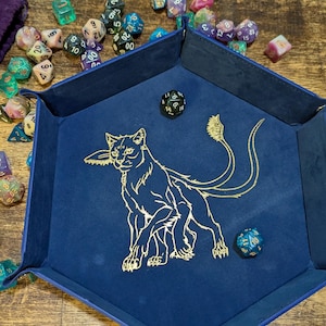 XL Jumbo Cat Beast Tentacle Displacer Cat Monster Dice Tray (Design by Morgan Miller)