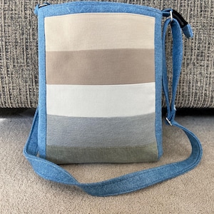 Handmade Denim Crossbody Bag: Upcycled Jean Purse