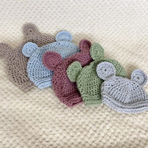 Baby Bear Hat, Crochet Baby Hat, Baby Bear Beanie Crochet Baby Hat, Crochet Bear Hat, Newborn Bear Hat, Newborn Photo Prop Baby Boy Beanie