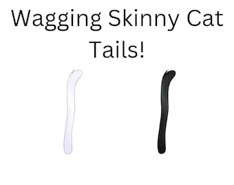 Vtuber Asset | Live2D Skinny Cat Tail | Rigged Vtuber Tail