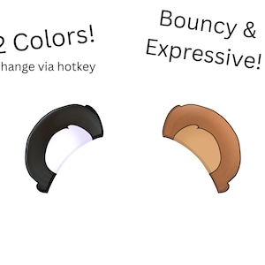 Vtuber Asset | Live2D Teddy Ears | Rigged Vtuber Ears