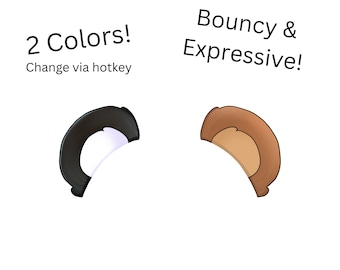 Vtuber Asset | Live2D Teddy Ears | Rigged Vtuber Ears