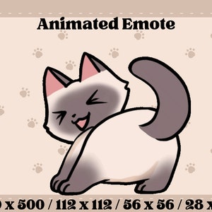 Animiertes Siamkatzen Tanz Emote