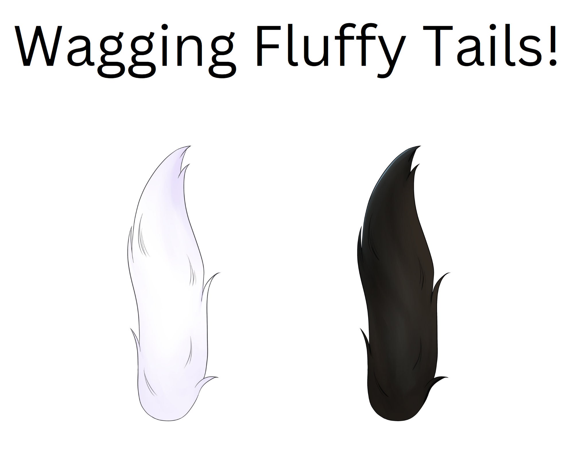 Vtuber Asset | Live2D Fluffy Tail | Rigged Vtuber Tail