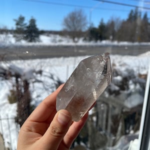 Extra High Quality Natural Light Smoky Quartz Tower ~ Brazil Smoky Quartz ~ Smoky Quartz Crystal ~ Smoky Quartz Tower ~ Smokey rainbow