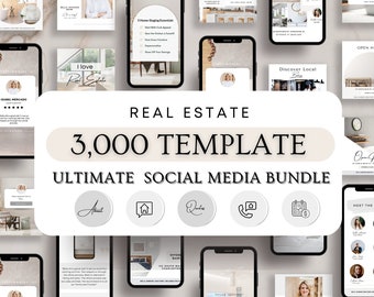 Real Estate Social Media Templates Realtor Marketing Instagram Posts ,Realtor Social Media, Real Estate Instagram Stories, Realtor Templates