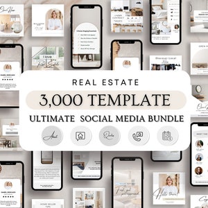 60 Real Estate Instagram Story Templates for Canva Luxury Realtor