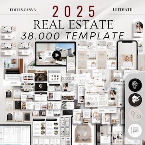 Pacchetto Instagram per social media immobiliari, marketing immobiliare, modello di post Instagram per agenti immobiliari Canva