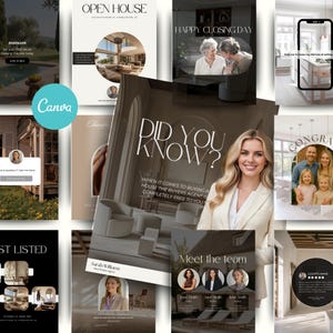 Real Estate Marketing Bundle, Realtor Social Media, Buyer Seller Guides (Digital Download) image 4