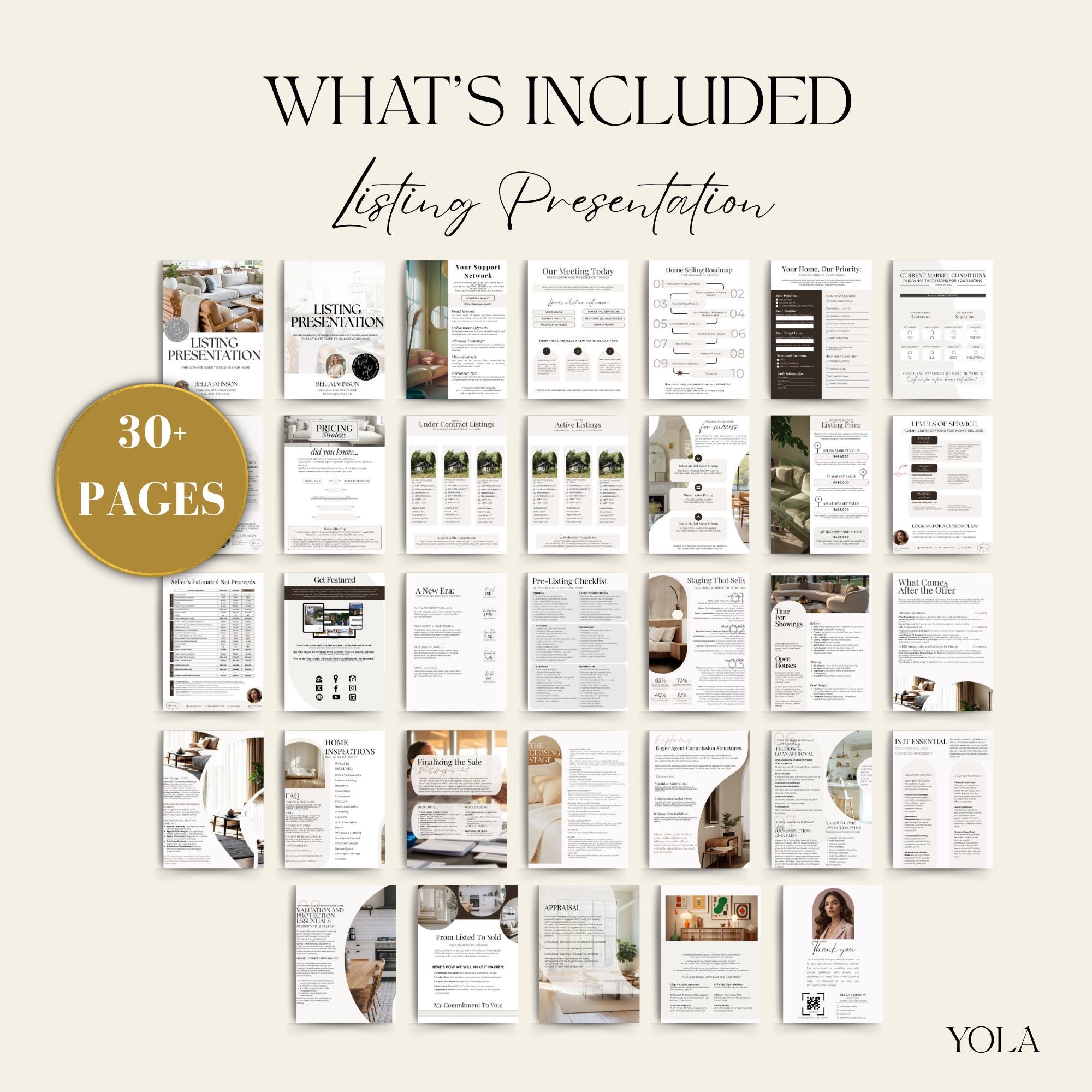 Real Estate Listing Presentation Marketing Seller Bundle ,seller Guide ...