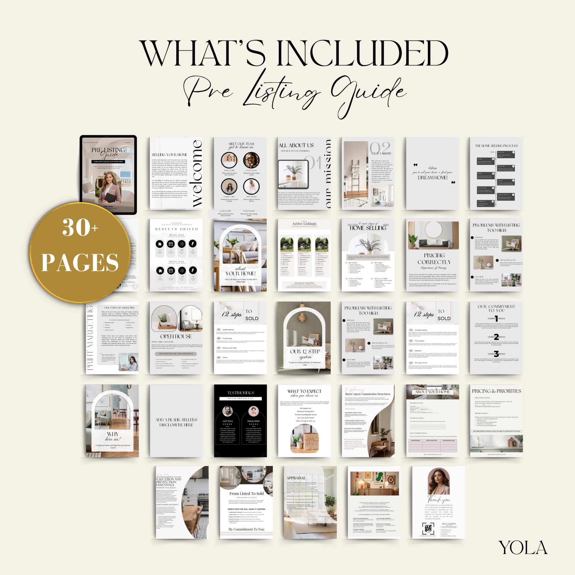 Real Estate Listing Presentation Marketing Seller Bundle ,seller Guide ...