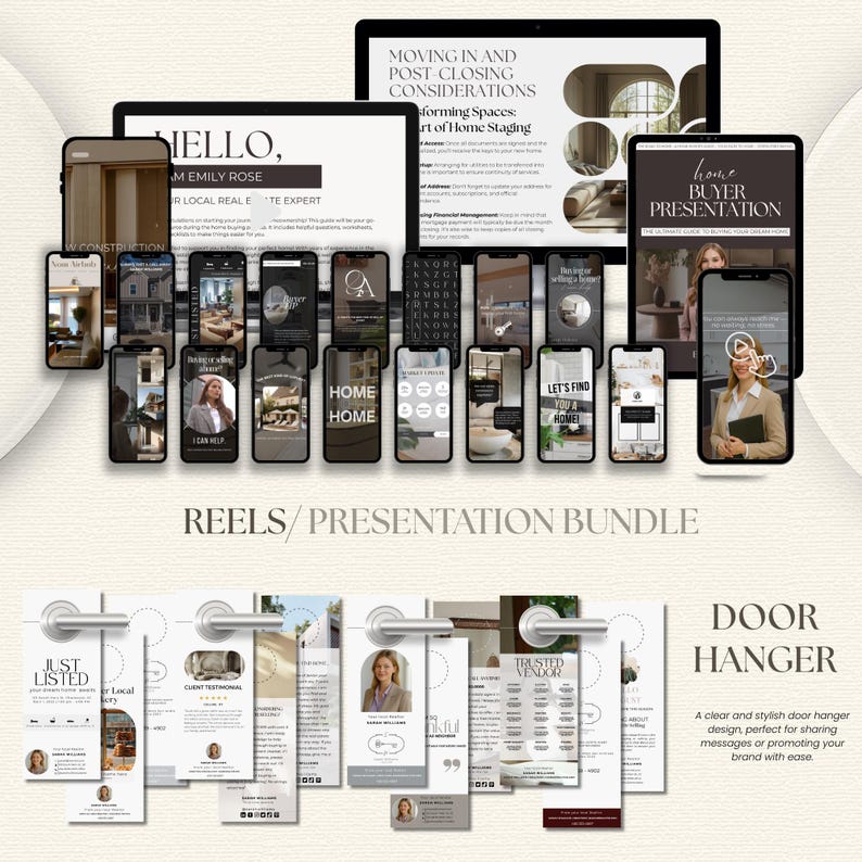 Real Estate Marketing Bundle, Realtor Social Media, Buyer Seller Guides (Digital Download) image 19