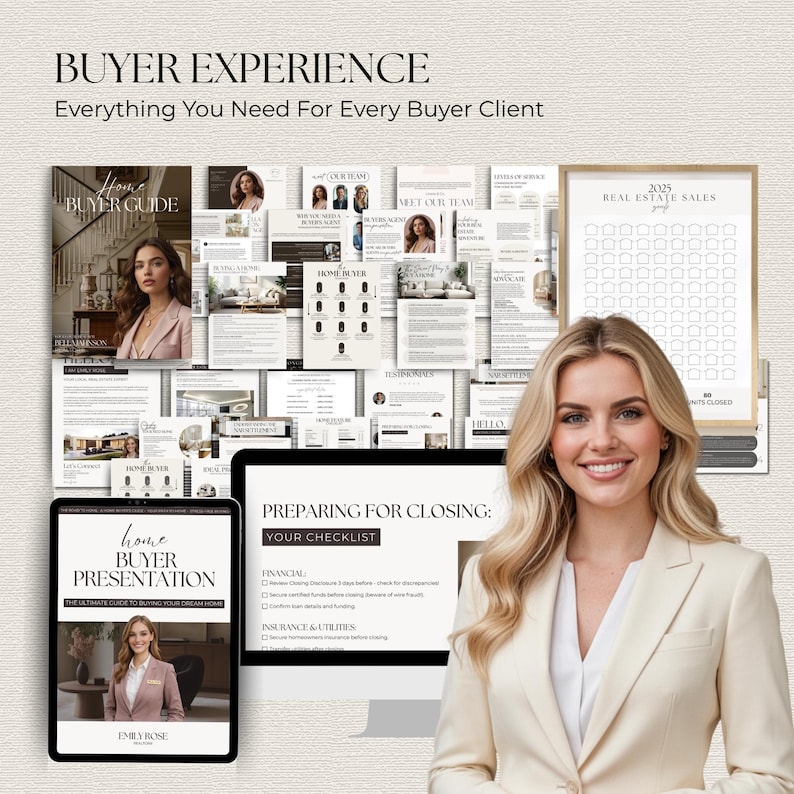 Real Estate Marketing Bundle, Realtor Social Media, Buyer Seller Guides (Digital Download) image 8